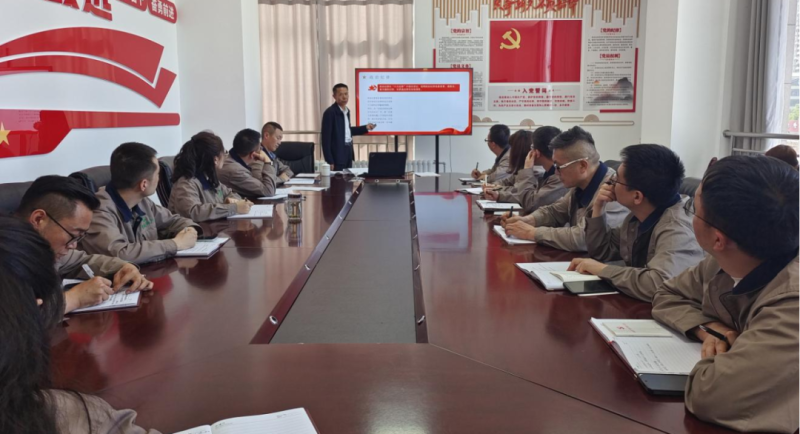 恪守“六大紀(jì)律” 筑牢思想根基——集團(tuán)黨委委員、紀(jì)委書(shū)記赴朝物開(kāi)投公司黨支部講授專題黨課
